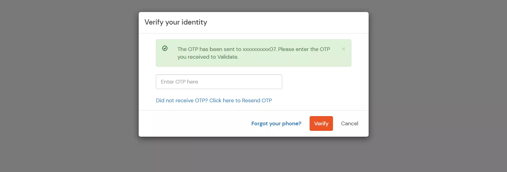 verify your identity