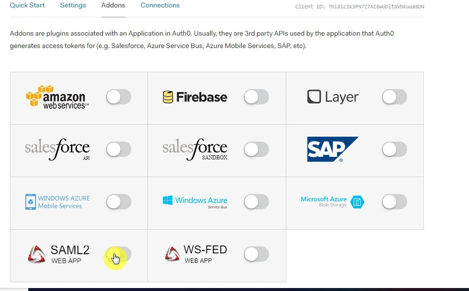 Enable SAML for Auth0 SSO configuration