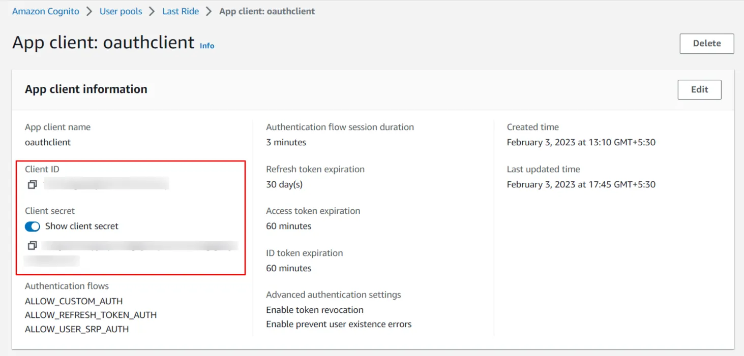 AWS Cognito OAuth/OpenID Single Sign On (SSO)