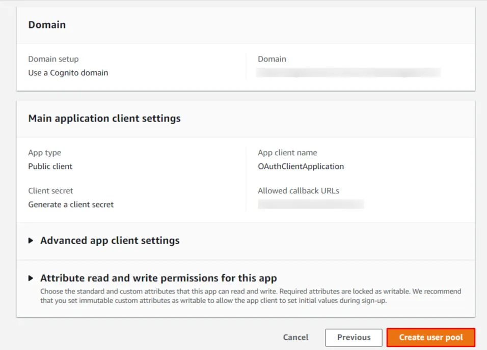 AWS Cognito OAuth/OpenID Single Sign On (SSO)