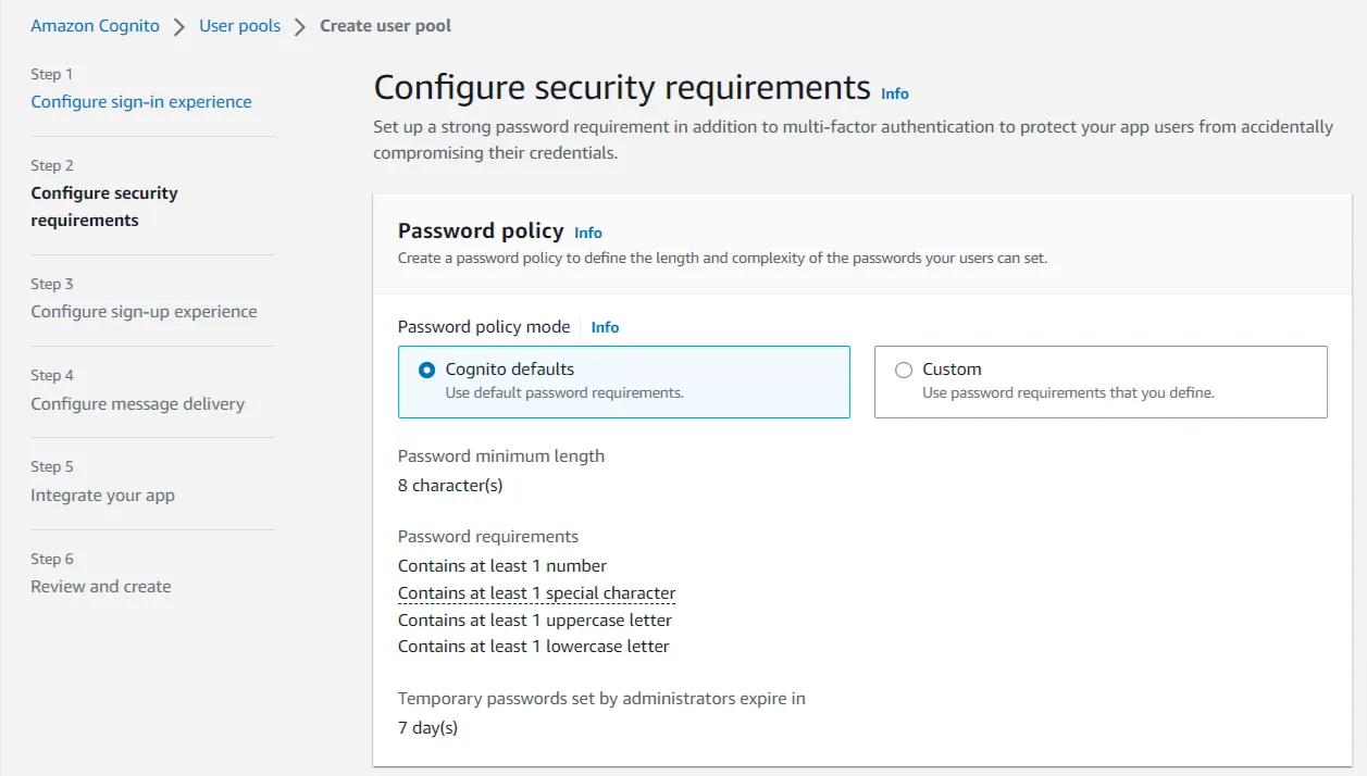 AWS Cognito OAuth/OpenID Single Sign On (SSO)