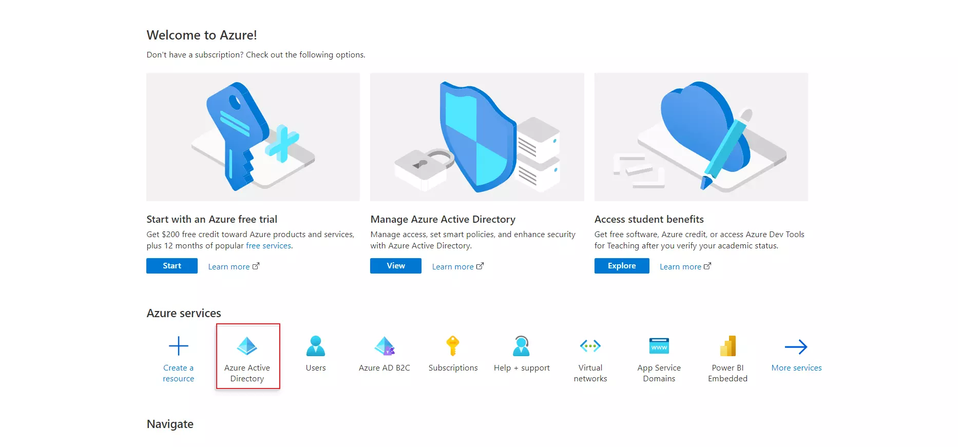 Configuring Azure AD as IDP click on Azure AD