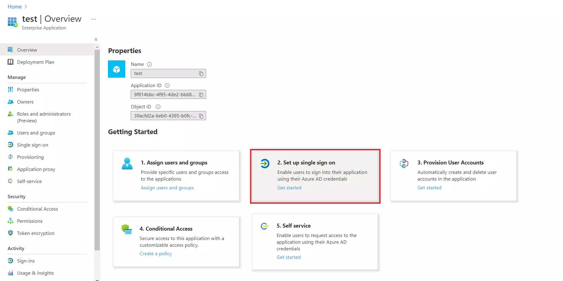 Azure AD Identity Provider : Setup SSO