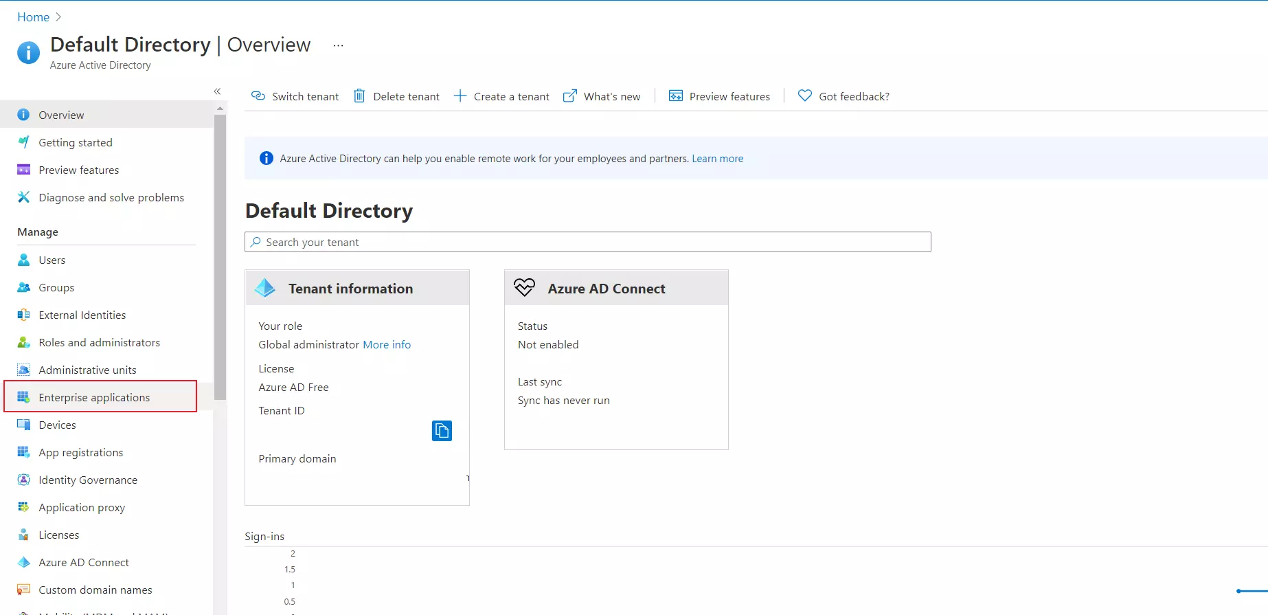 Azure AD as IDP : Enterprise Applications