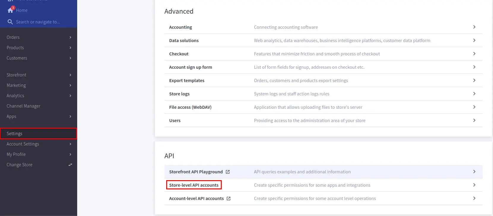 BigCommerce Two-Factor Authentication (2FA/MFA): API account