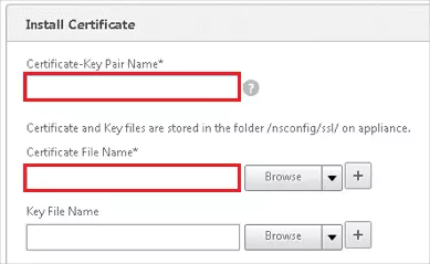 Configure Citrix NetScaler Single Sign-On (SSO): Install Certificate