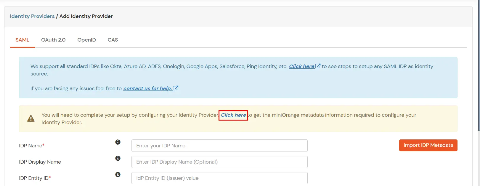 Configuring Salesforce as IdP : Get metadetails to configure salesforce SAML IDP 