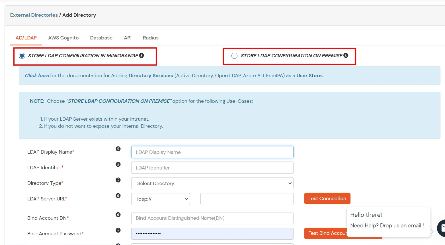 Freshdesk Two-Factor Authentication : Select ad/ldap user store type