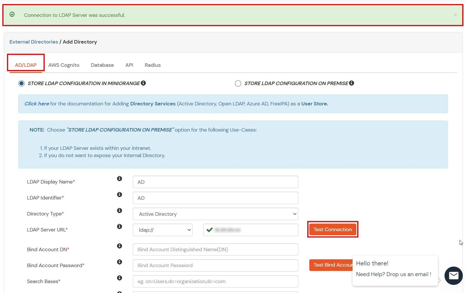 Freshdesk MFA/2FA: Configure LDAP server URL Connection