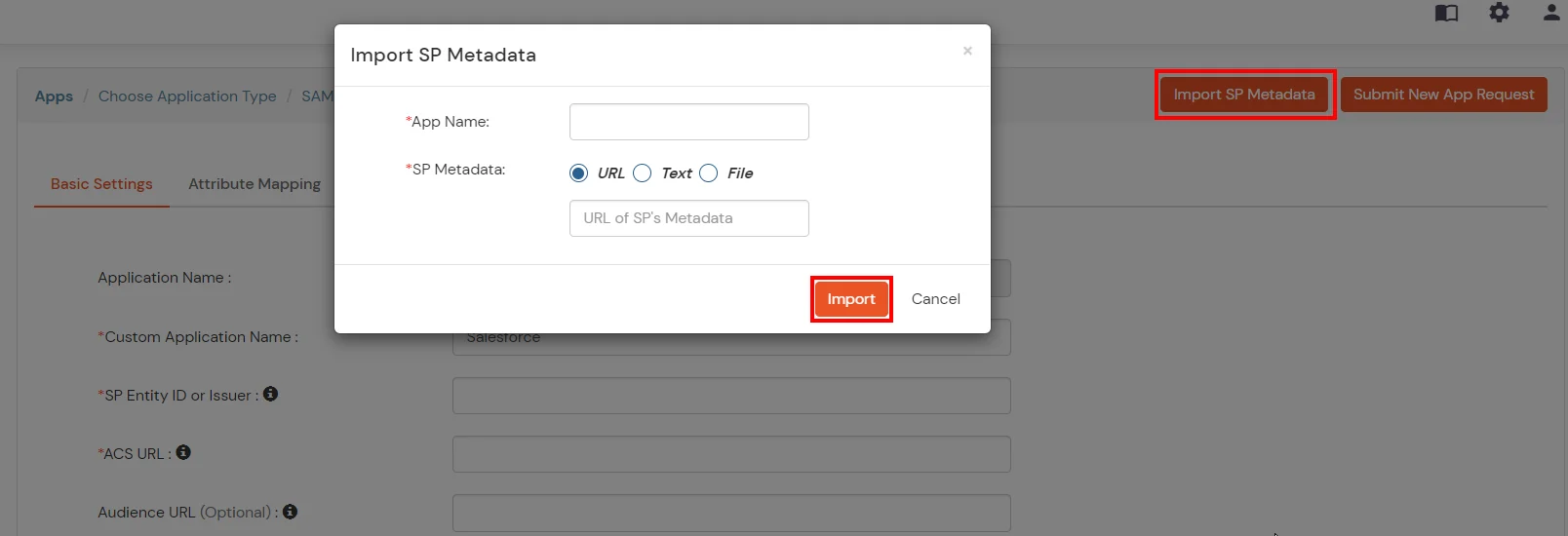 AWS Single Sign-On (SSO) Single Sign-On (SSO) Upload SP Metadata File in miniOrange Dashboard