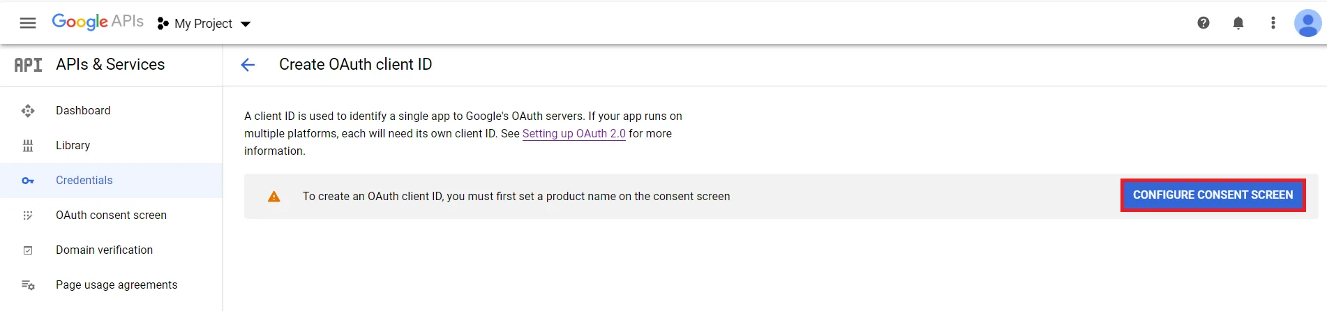 Google Apps GSuite SSO miniOrange Broker Service configure consent screen