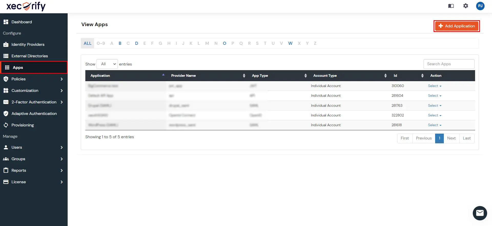 SAML Configure Apps Single Sign On for WS–FED Apps