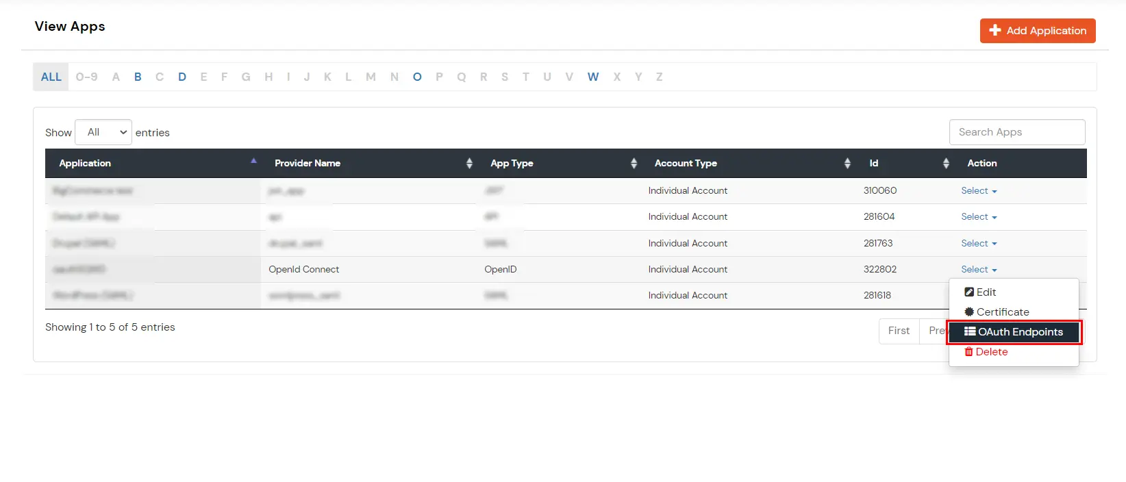 miniOrange Identity Platform Admin Handbook: OAuth Endpoints