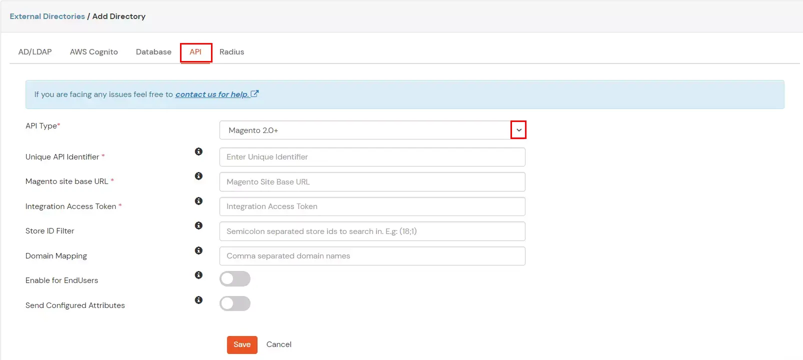 miniOrange Identity Platform Admin Handbook: Select API