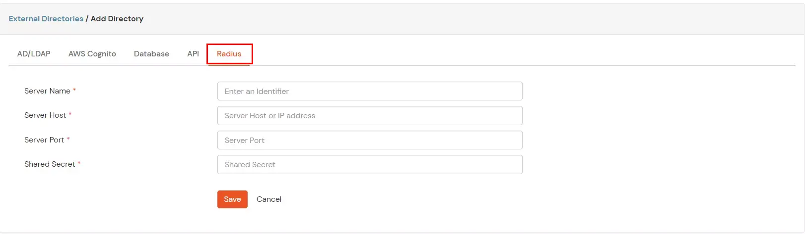 miniOrange Identity Platform Admin Handbook: Select Radius