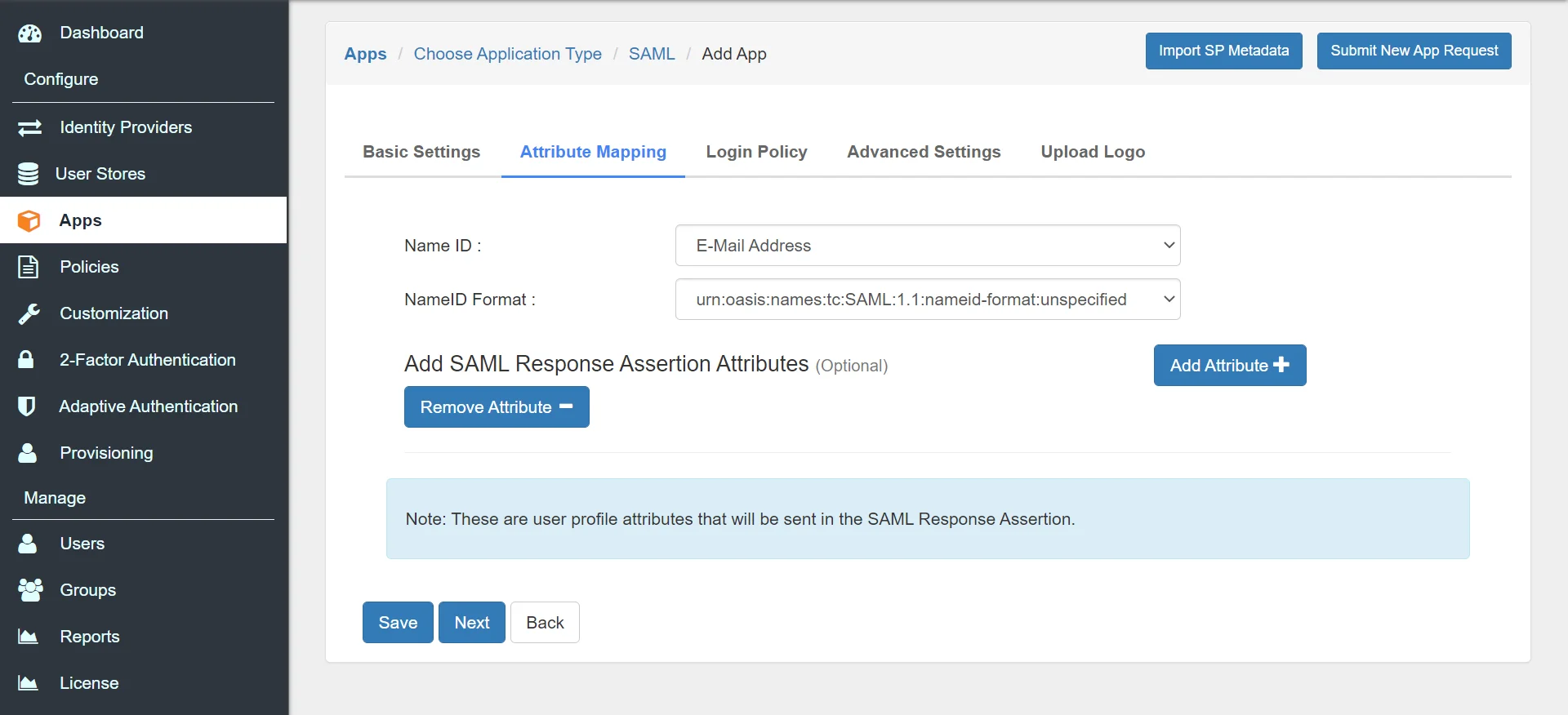 Google Cloud Platform Single Sign On (sso) Add Attribute