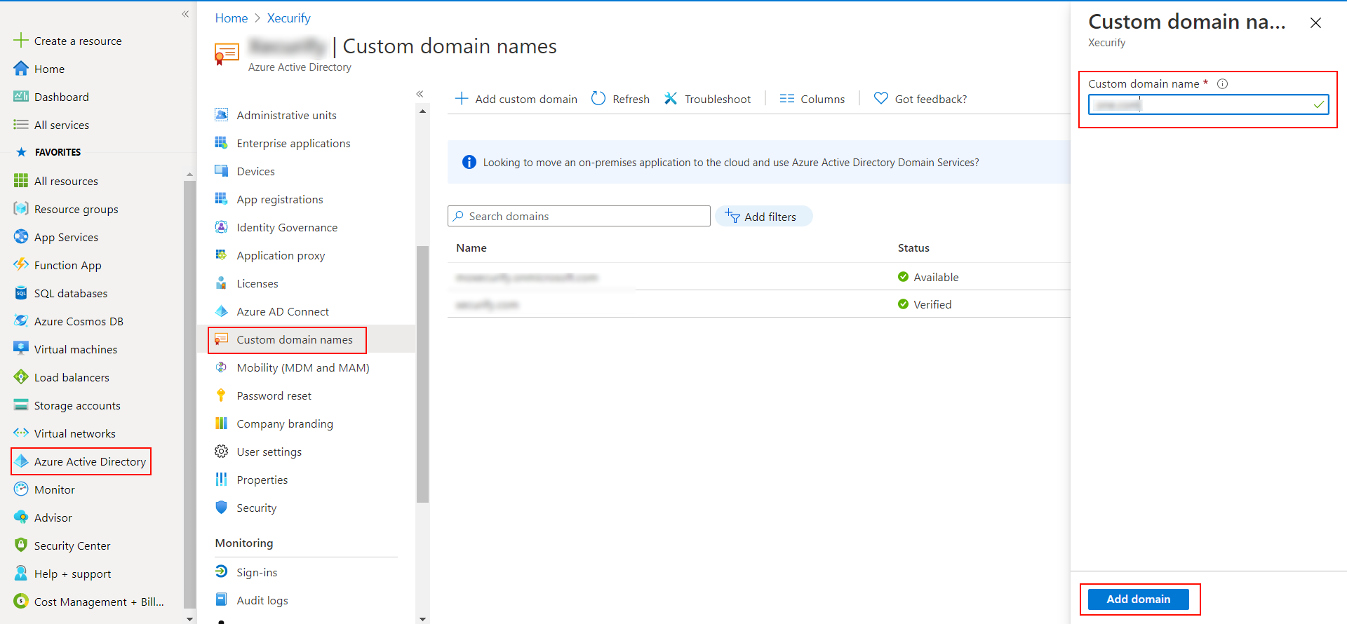 Office 365 Single Sign-On (SSO) Add custom domain