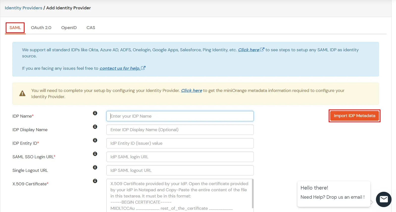 Oracle EBS AD SSO: IDP metadata