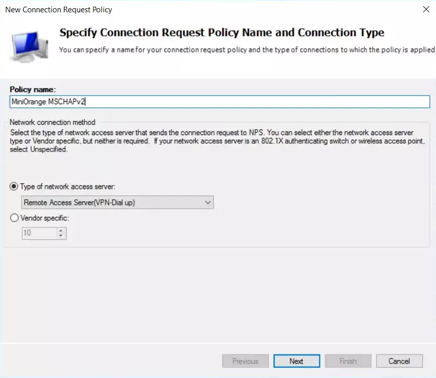 Radius MFA using MSCHAPv2 protocol