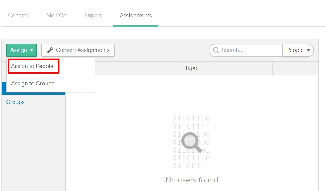 Okta Single Sign On SSO Assignment