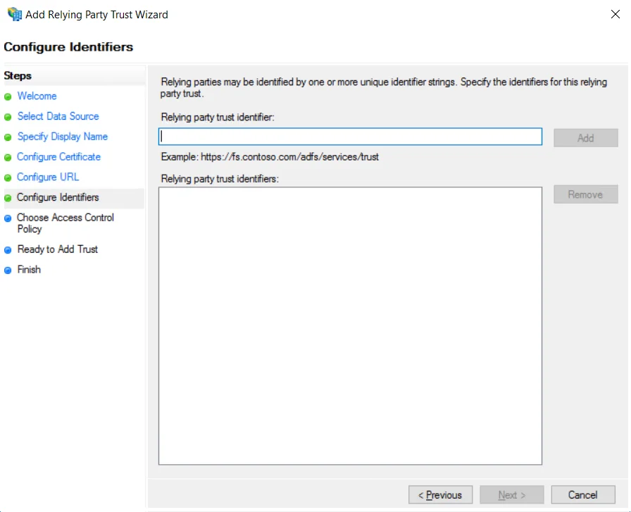 Add Entity ID to configure miniOrange as SP