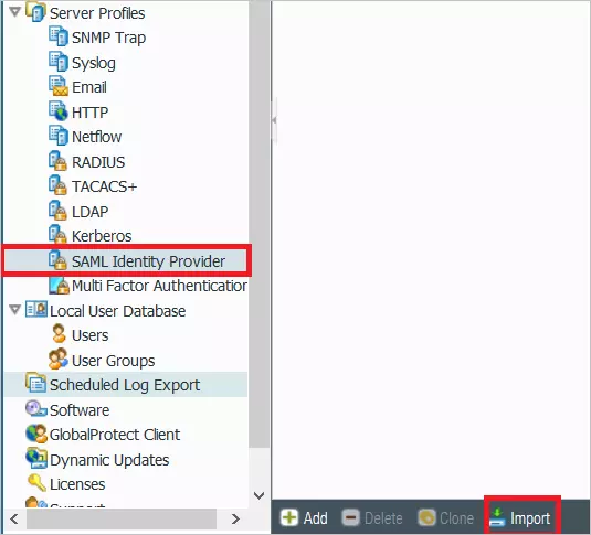 Palo Alto Networks Single Sign-On (sso) Admin Dashboard