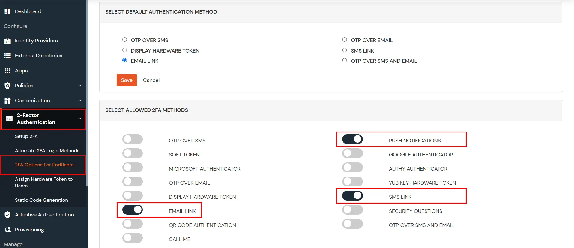 Multi/Two factor authentication for RD Gateway End-User