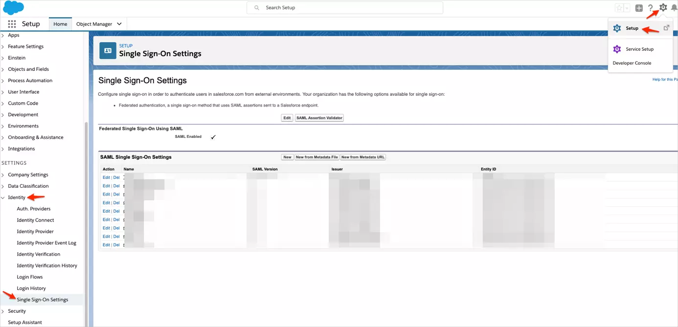 Salesforce SSO: setup salesforce as sp-lightning