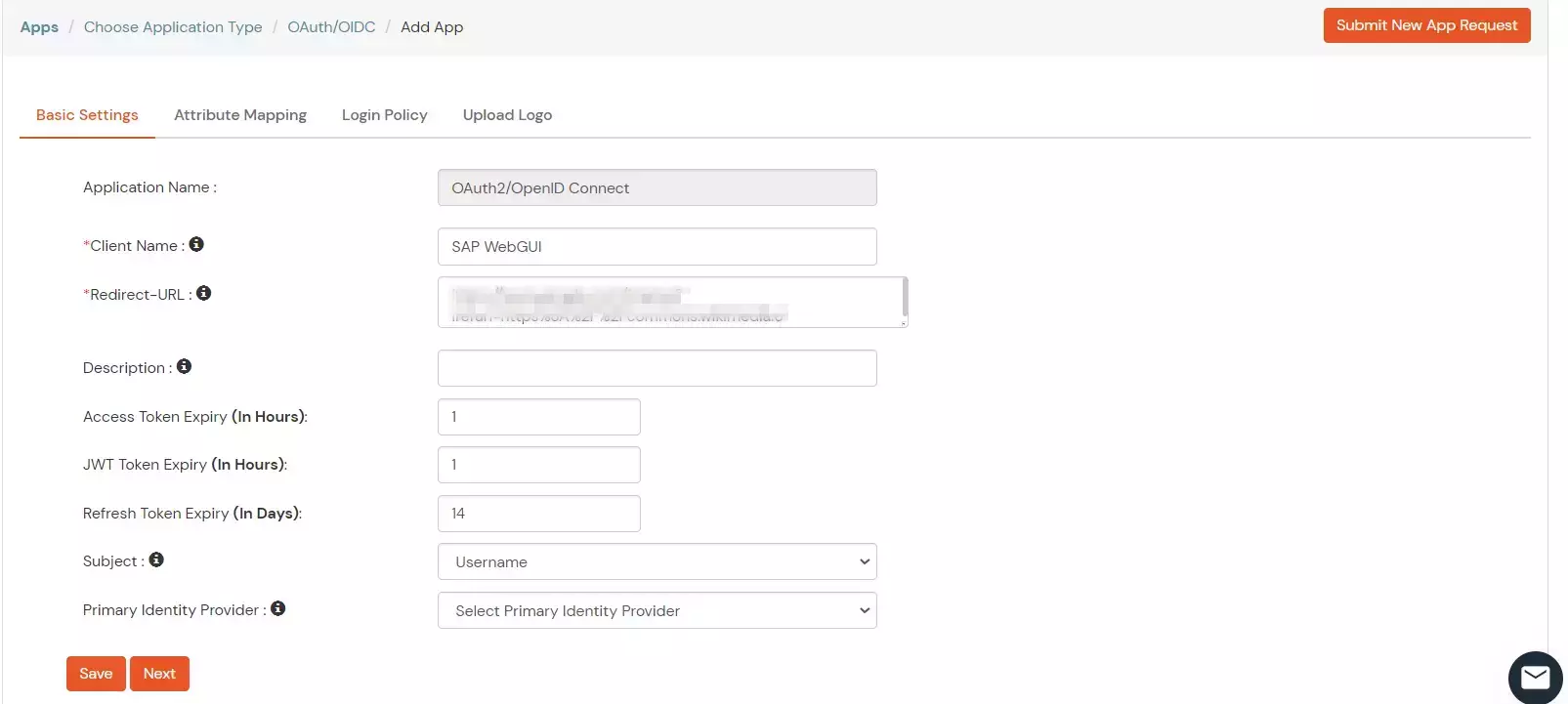  Single Sign-On (sso) for SAP WebGUI save configuration