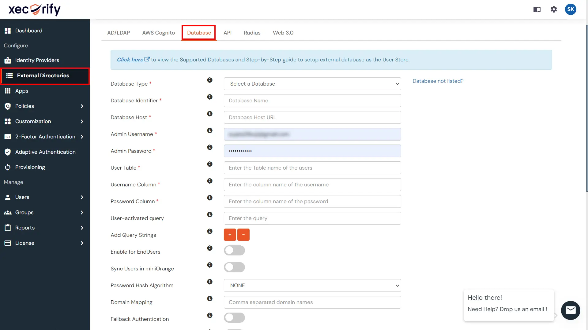 Cloud Identity Brokering using Database