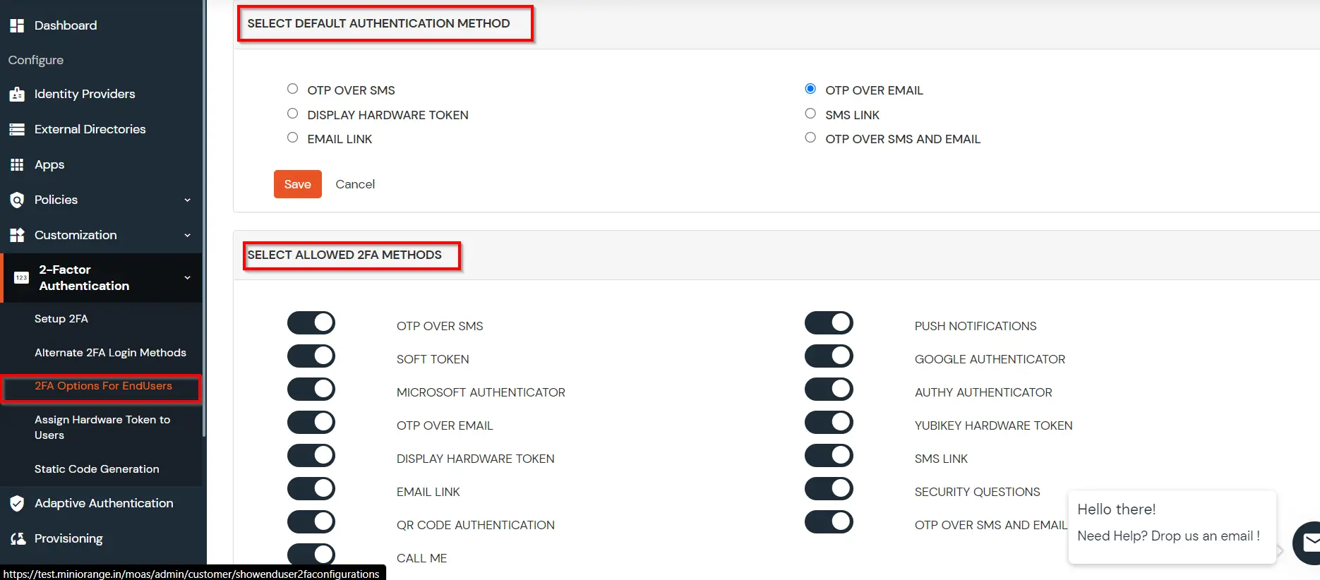 MFA/Two-Factor Authentication(2FA) for <br />
<b>Notice</b>:  Undefined variable: radius_vpn_name in <b>/var/www/html/common-template-docs/configure-2fa-for-app.php</b> on line <b>17</b><br />
  Configure 2FA Panel