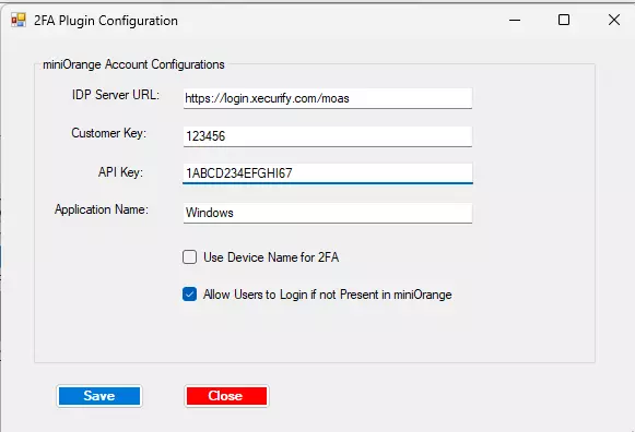 Complete overall Windows 2FA logon Configuration