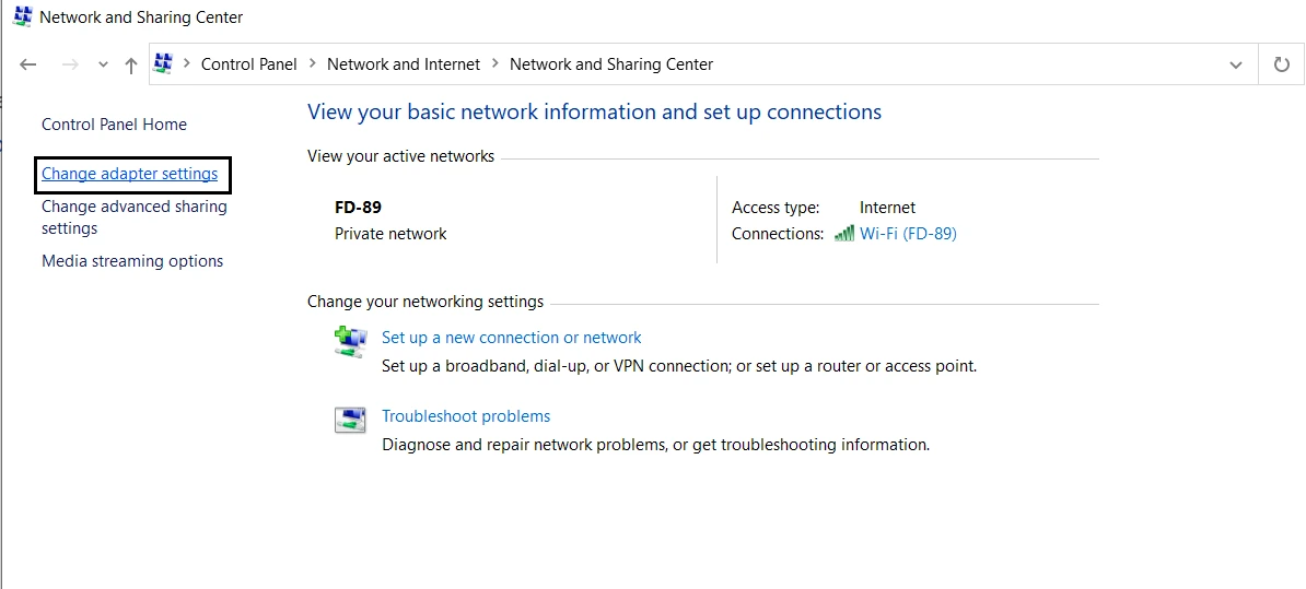 MFA/2FA Two-Factor Authentication for Windows VPN :  Change Adapter setting