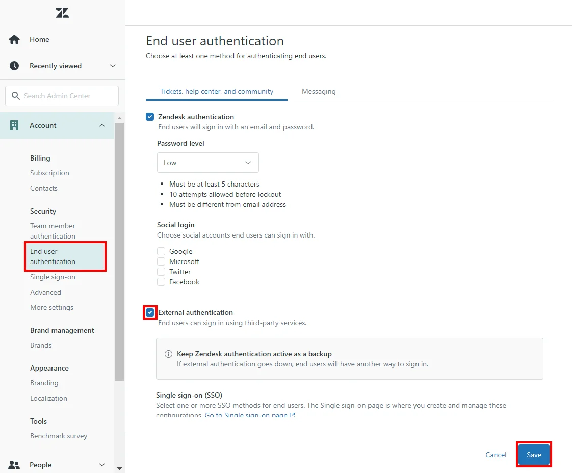 Zendesk enterprise IP Restriction: enter configuration details